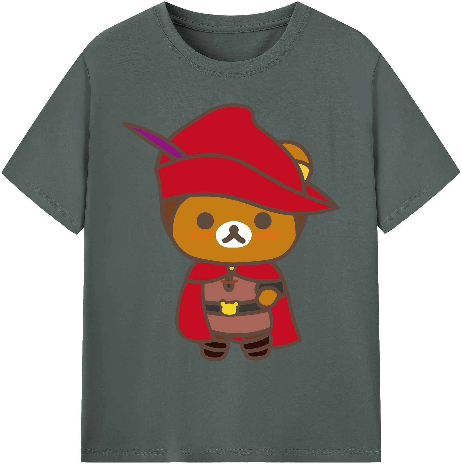 （画像用） リラックマ リラックマ キイロイトリ Rilakkuma Korilakkuma Kiiroitori 綿100％ メンズ半袖Tシャツ｜肌触りやわらか＆通気性